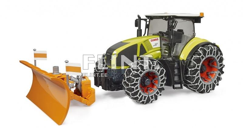 Traktori Claas Axion 950 (34,5x18x20,5cm) + lumiaura + lumiketjut Bruder Traktori Claas Axion 950 (34,5x18x20,5cm) + lumiaura + lumiketjut Bruder