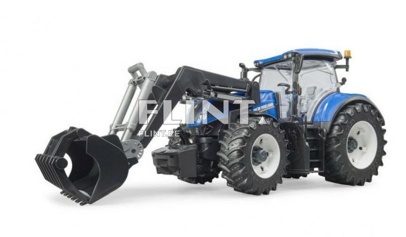 Traktori New Holland T7.315 (46x17,5x20,5cm) + etukuormaaja Bruder