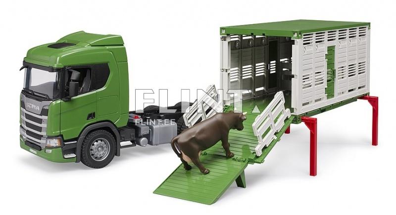 Eläinkuljetusauto Scania Super 560R (53,5x18,5x26,5cm) Bruder Eläinkuljetusauto Scania Super 560R (53,5x18,5x26,5cm) Bruder