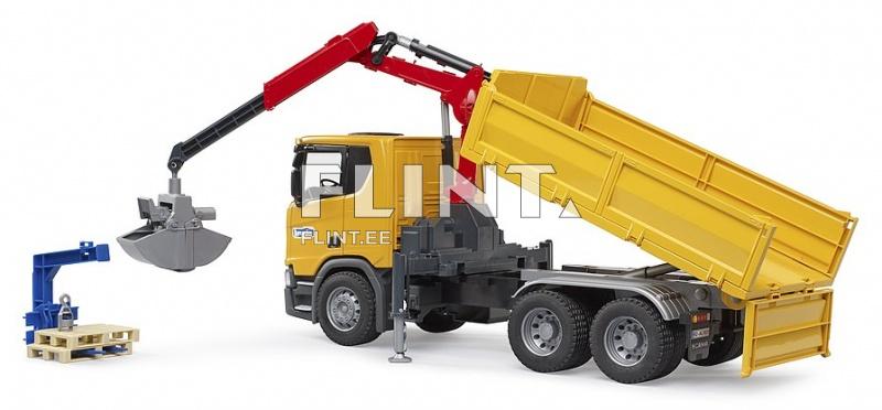 Kuorma-auto nosturilla Scania Super 560R (57,5x18,5x28cm) Bruder Kuorma-auto nosturilla Scania Super 560R (57,5x18,5x28cm) Bruder