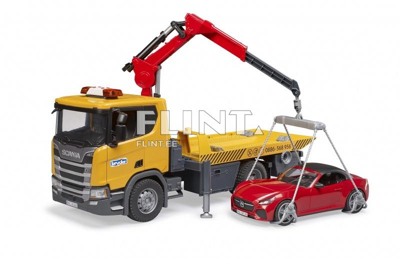 Hinausauto Scania Super 560R (57,5x18,5x28cm) + Roadster Bruder Hinausauto Scania Super 560R (57,5x18,5x28cm) + Roadster Bruder