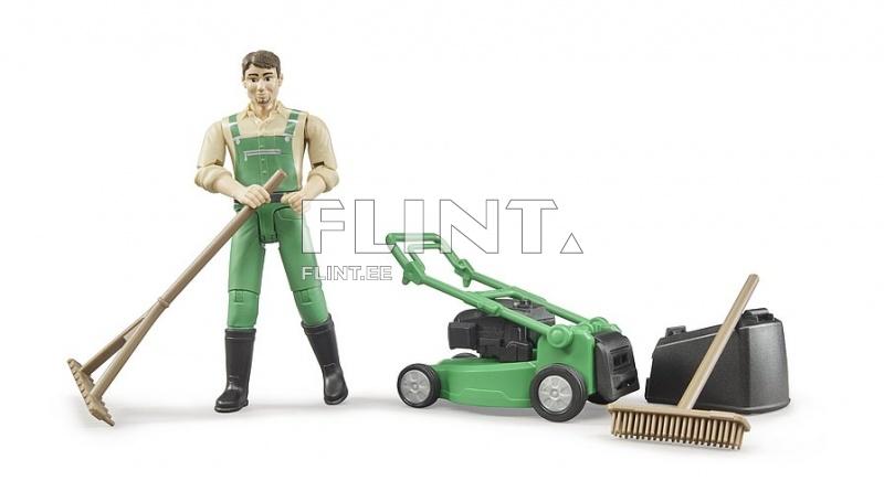 Lawnmower and worker set Bruder Lawnmower and worker set Bruder