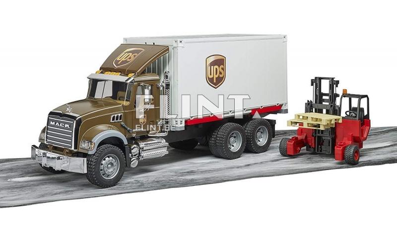 UPS MACK Granite + trukki (45,5x17x22cm) Bruder UPS MACK Granite + trukki (45,5x17x22cm) Bruder