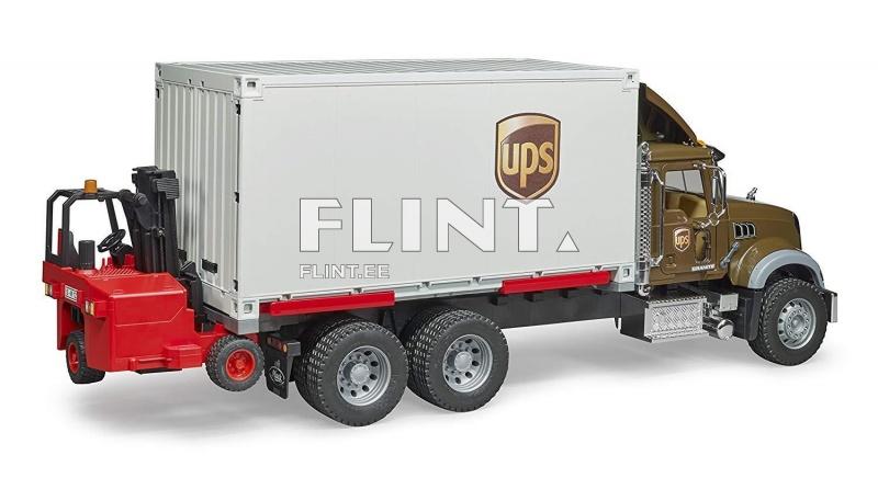 UPS MACK Granite + trukki (45,5x17x22cm) Bruder UPS MACK Granite + trukki (45,5x17x22cm) Bruder