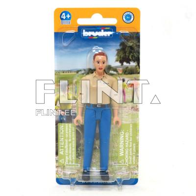 Woman with light skin tone and blue trousers Bruder