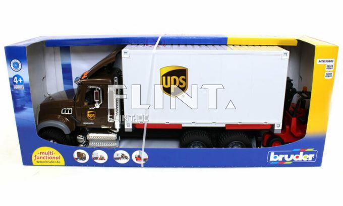 UPS MACK Granite + trukki (45,5x17x22cm) Bruder