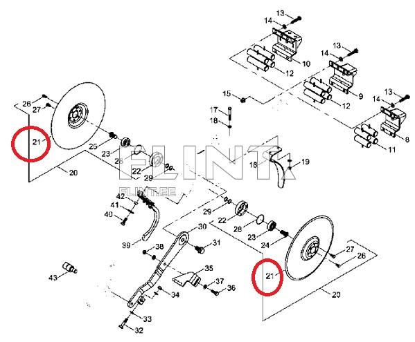 Seed drill disc HORSCH 340x3 - 23010201 Seed drill disc HORSCH 340x3 - 23010201