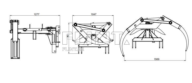 Light rooting grapper/rake  HEVO KRH 1000