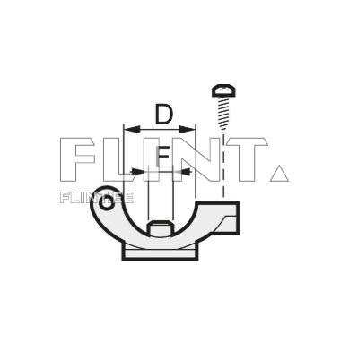 Single nozzle holder ARAG (for 1/2&quot; pipe) F=7mm