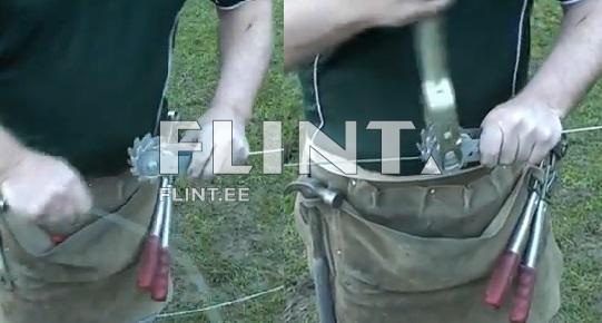 Tightens/loosens rapidly wires, ropes, polywires Tightens/loosens rapidly wires, ropes, polywires