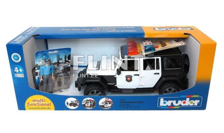 Poliisiauto Jeep Wrangler (32,8x14,4x16,2cm) Bruder