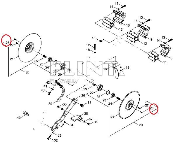 Disc bolt HORSCH 23010203 (M8x13, 10,9)