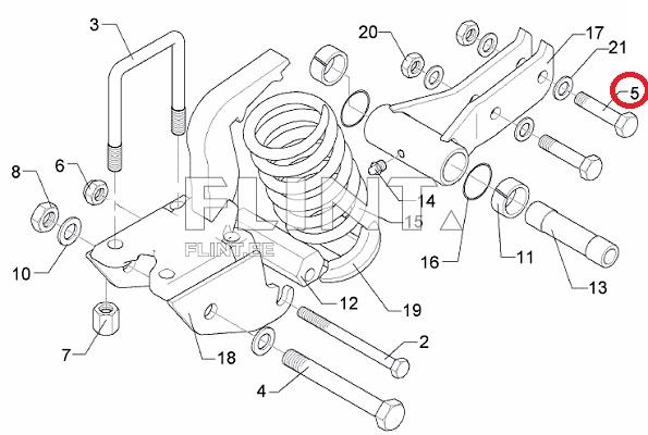Bolt M16x75-12.9 (3015361) LEMKEN RUBIN Bolt M16x75-12.9 (3015361) LEMKEN RUBIN