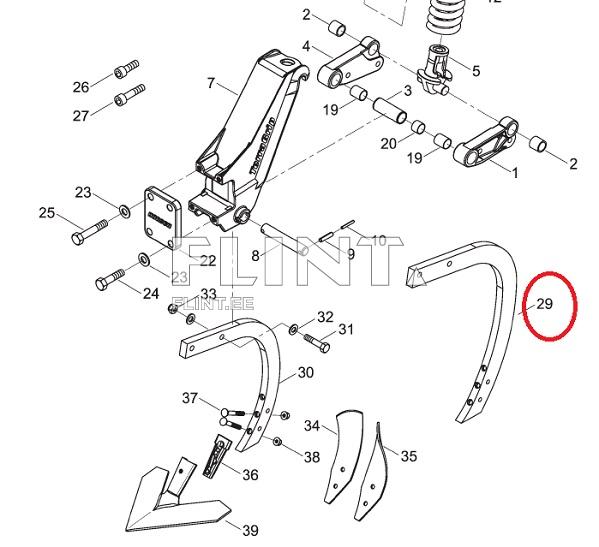 Tine HORSCH 34060835 (560x60x25mm)