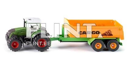 Fendt with hook lift trailer SIKU 1:50 (268x58x70mm)