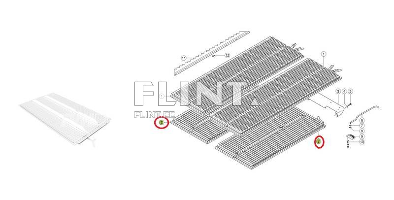 Alumine sõel Claas 0005549010 (1739x694mm)