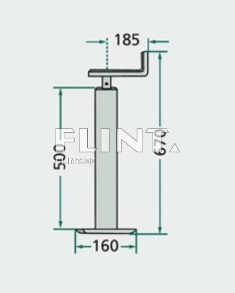 Support foot 1000kg SIMOL